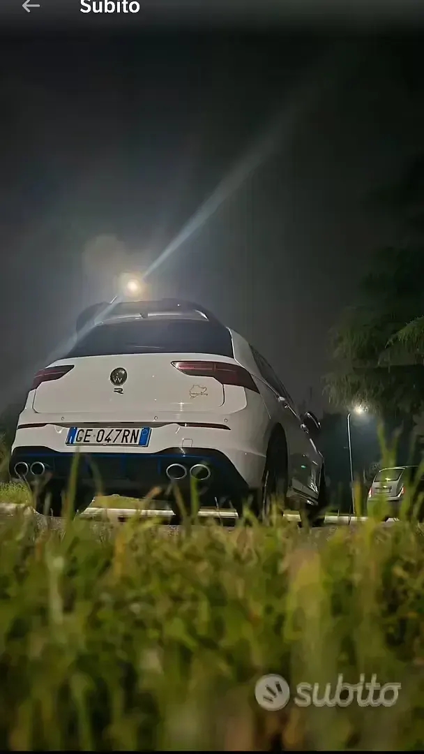 Usata VW Golf VIII R 320 CV (235 kW) 2021 Bianco Berlina