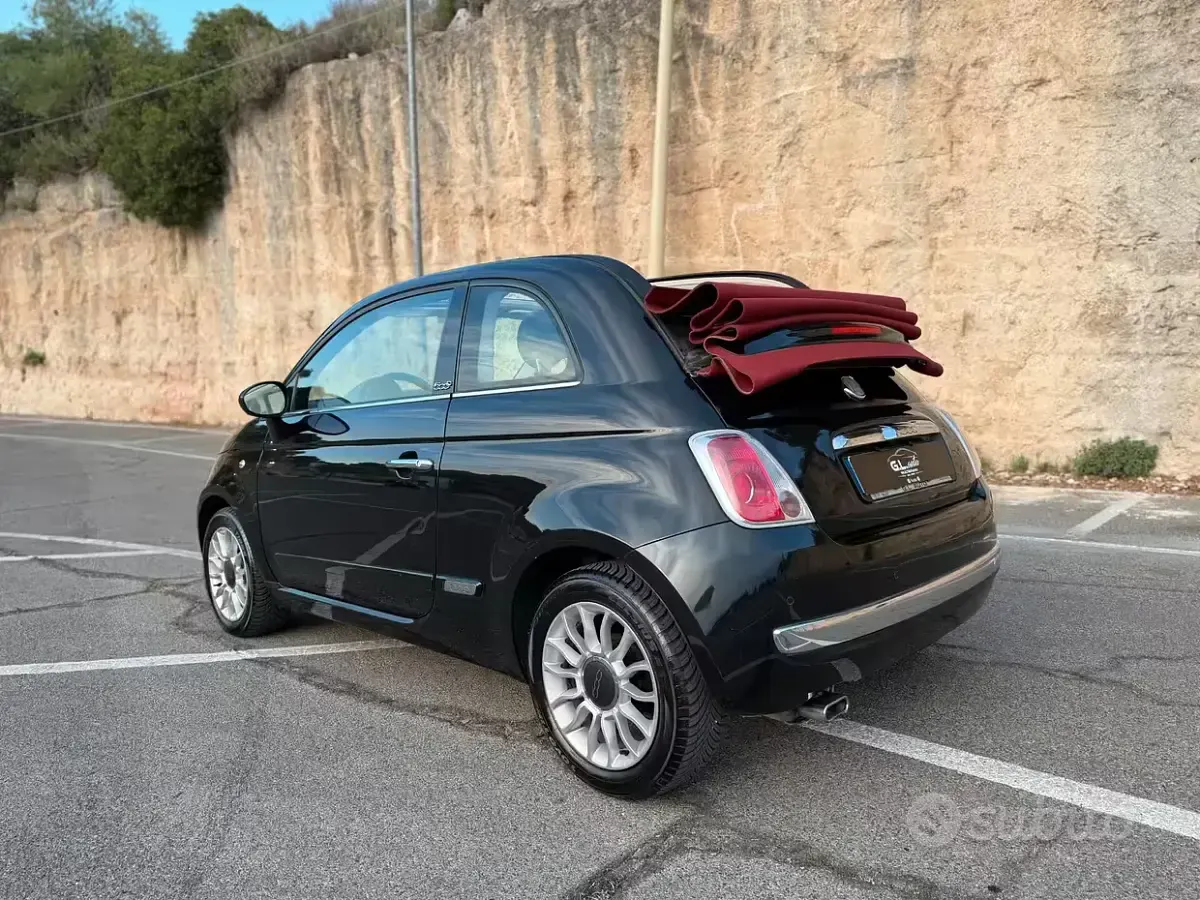 Usata Fiat 500C Lounge 69 CV (50 kW) 2010 Nero Cabrio