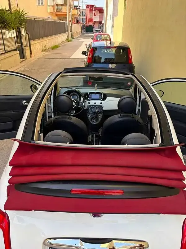 Usata Fiat 500C Pop 69 CV (50 kW) 2016 Bianco Cabrio