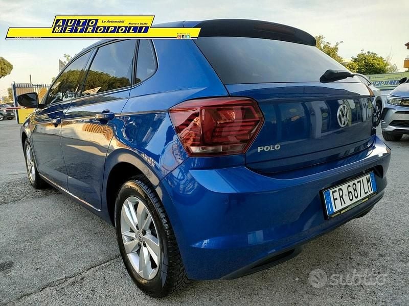 Usata VW Polo Comfortline 95 CV (69 kW) 2018 Blu Utilitaria