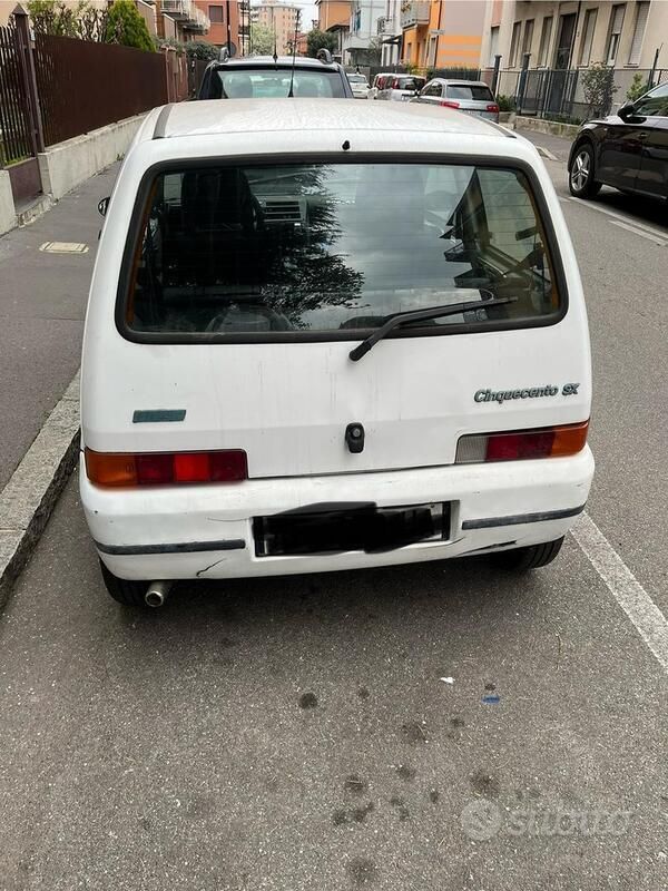 Usata Fiat Cinquecento 41 CV (30 kW) 1998 Bianco Utilitaria