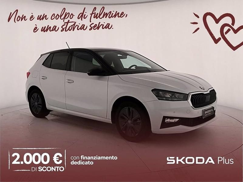 Usata Skoda Fabia Style 95 CV (69 kW) 2025 Bianco luna metallizzato nero tulipano perlato Utilitaria