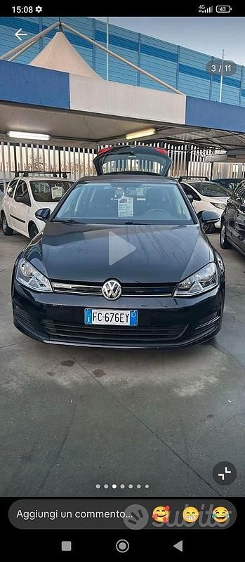 Usata VW Golf VII 110 CV (80 kW) 2016 Nero Berlina