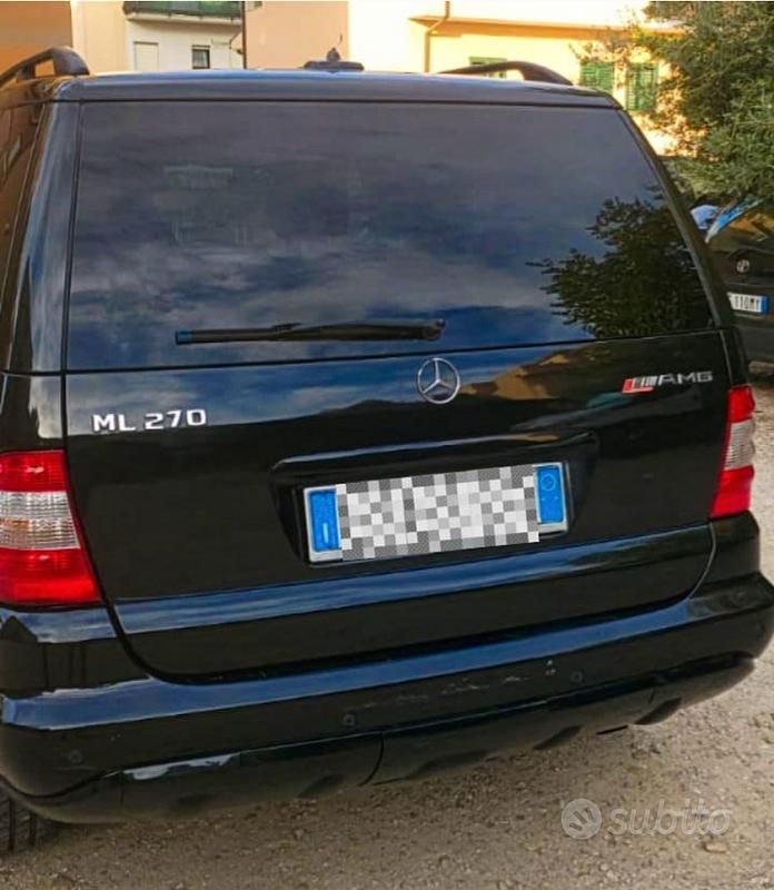 Usata Mercedes ML270 163 CV (119 kW) 2003 Nero SUV