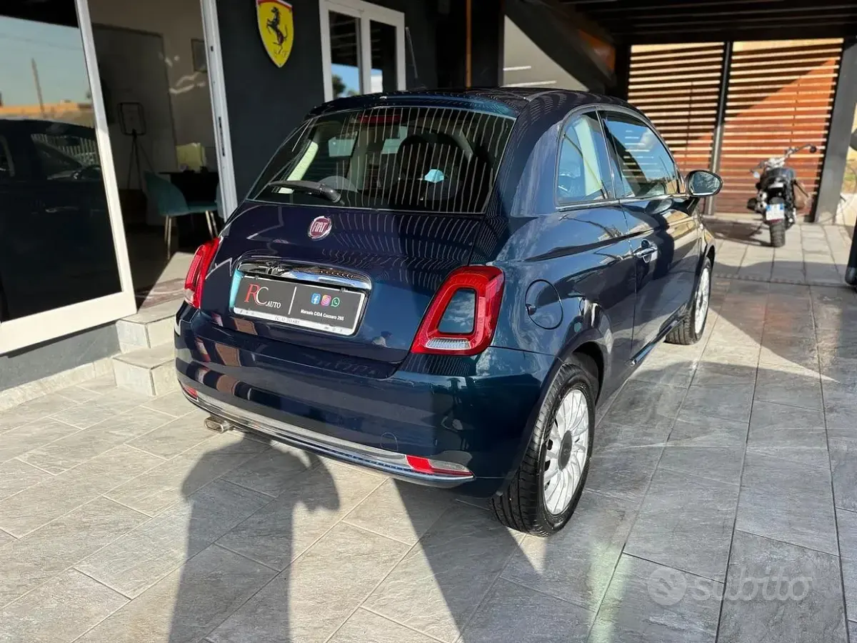 Usata Fiat 500 Lounge 69 CV (50 kW) 2018 Bluazzurro Berlina