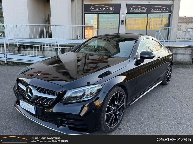 Usata Mercedes C200 Premium 184 CV (135 kW) 2019 Nero Coupé
