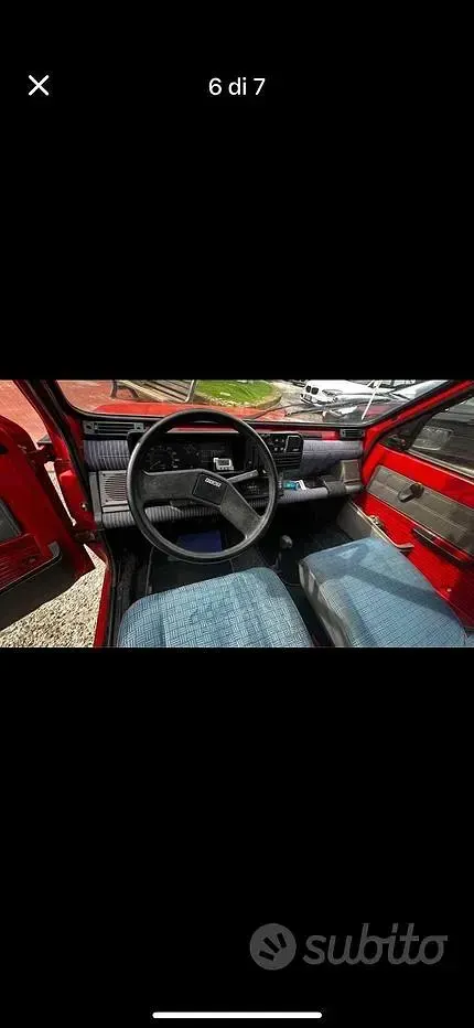 Usata Fiat Panda 1990 Rosso Utilitaria