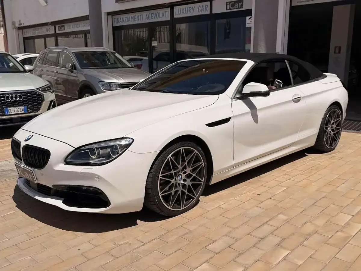 Usata BMW 640 Cabriolet M Sport 313 CV (230 kW) 2018 Bianco Cabrio