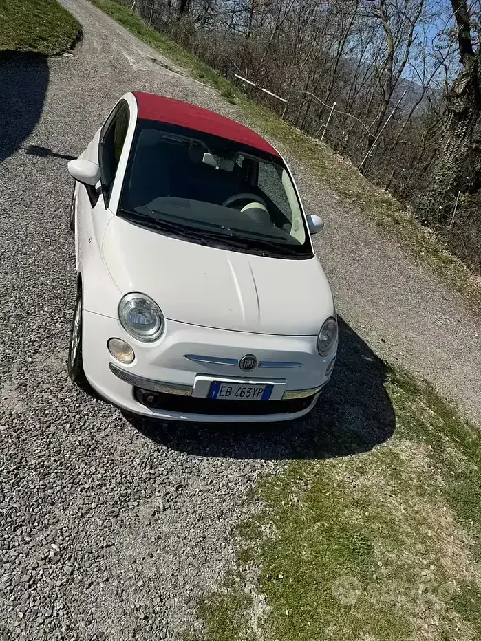 Usata Fiat 500 69 CV (50 kW) 2010 Bianco Cabrio