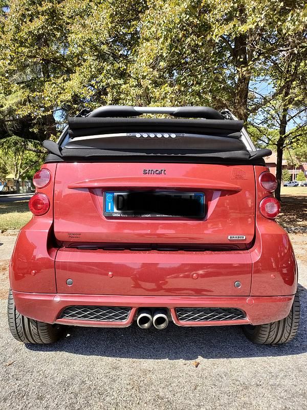Usata Smart ForTwo Cabrio Brabus 98 CV (72 kW) 2008 Rosso Cabrio