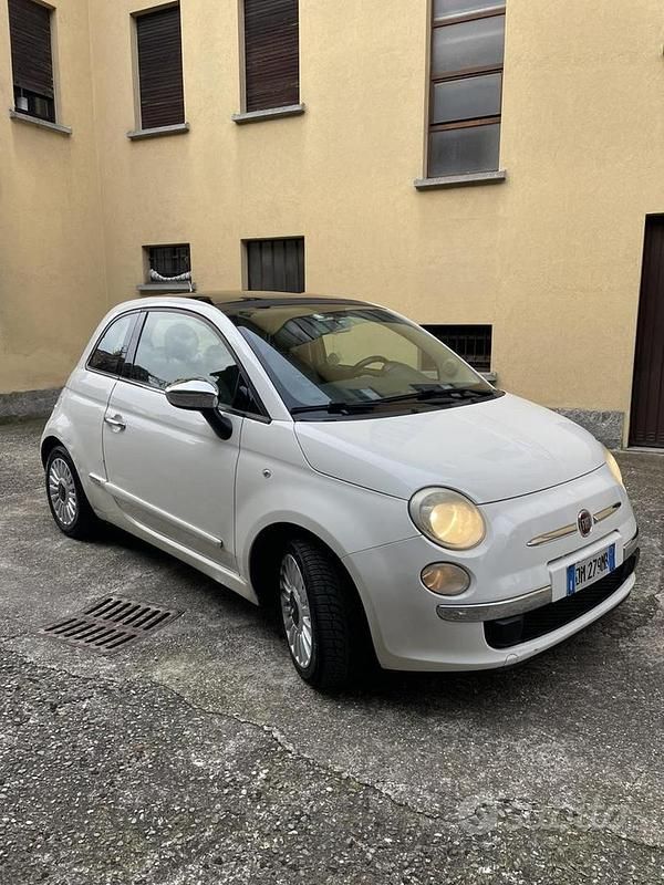 Usata Fiat 500 75 CV (55 kW) 2008 Bianco Utilitaria