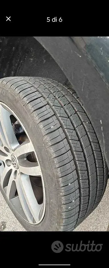 Usata VW Touareg 224 CV (164 kW) 2006 Nero SUV