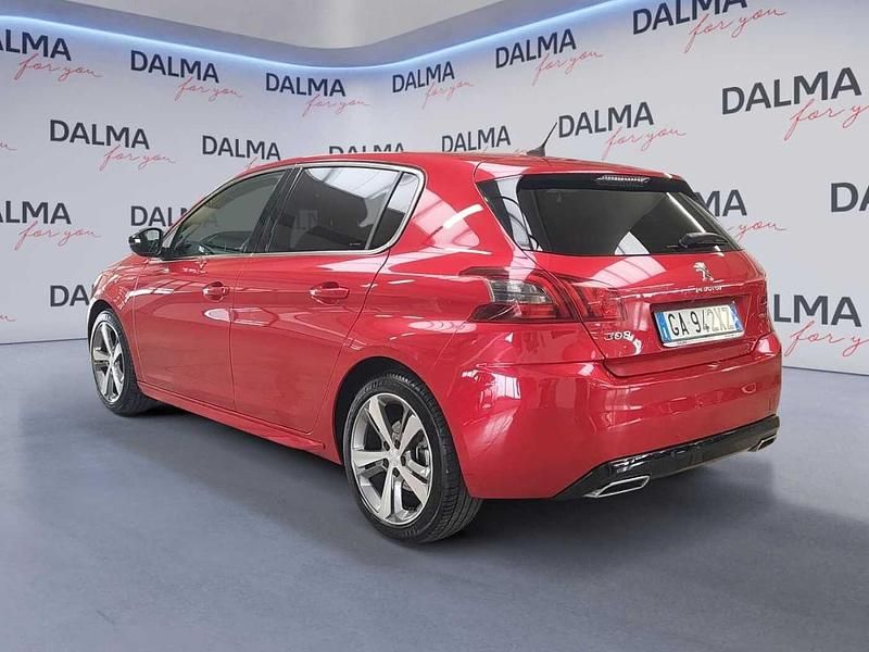 Usata Peugeot 308 GT-line 131 CV (96 kW) 2020 Rosso Berlina