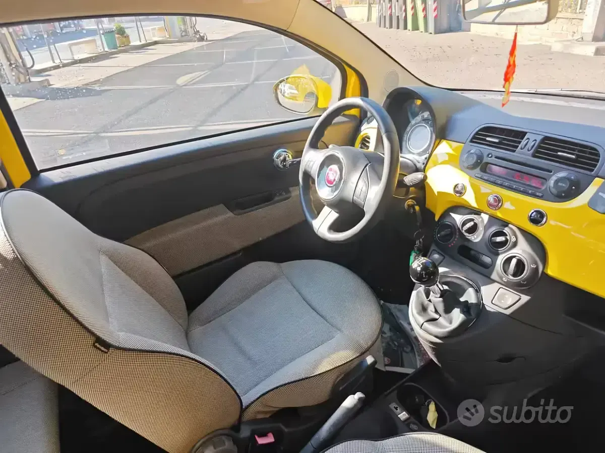 Usata Fiat 500 Pop 69 CV (50 kW) 2010 Giallo Berlina