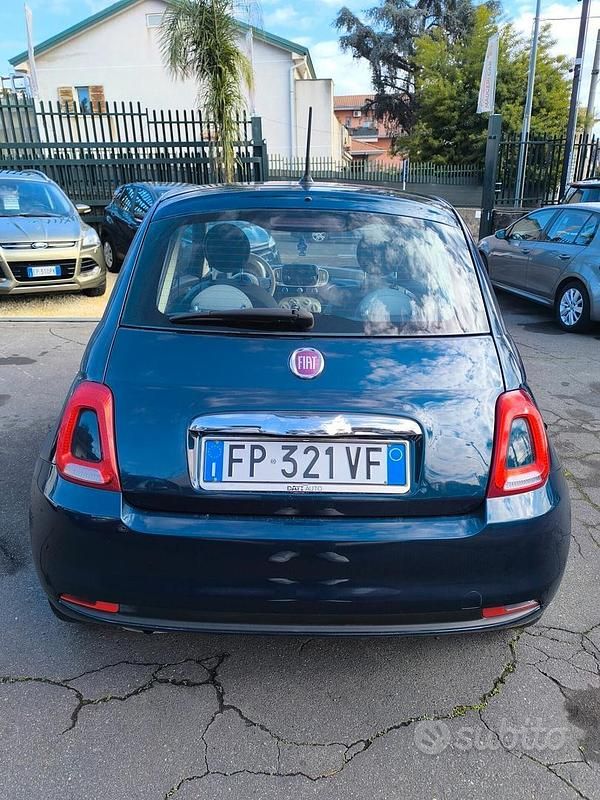 Usata Fiat 500 Lounge 69 CV (50 kW) 2018 Blu Berlina
