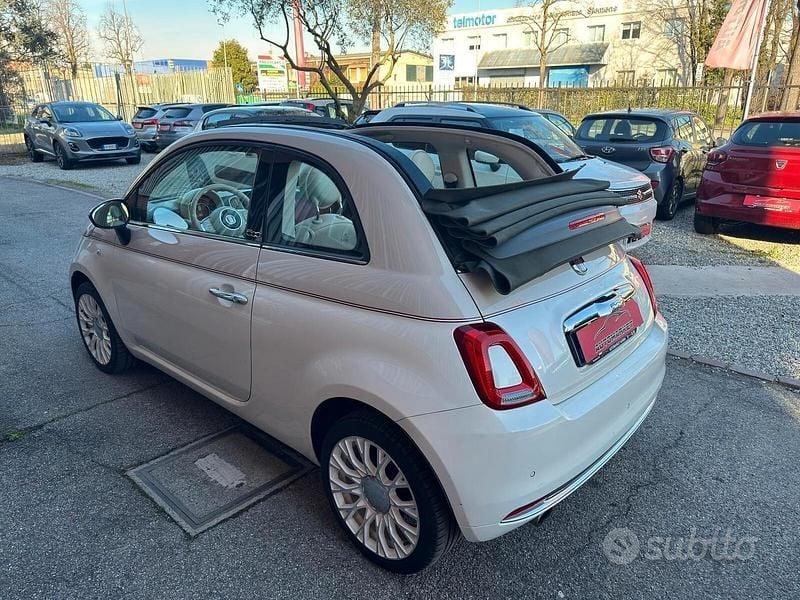 Usata Fiat 500C Lounge 69 CV (50 kW) 2017 Bianco Cabrio