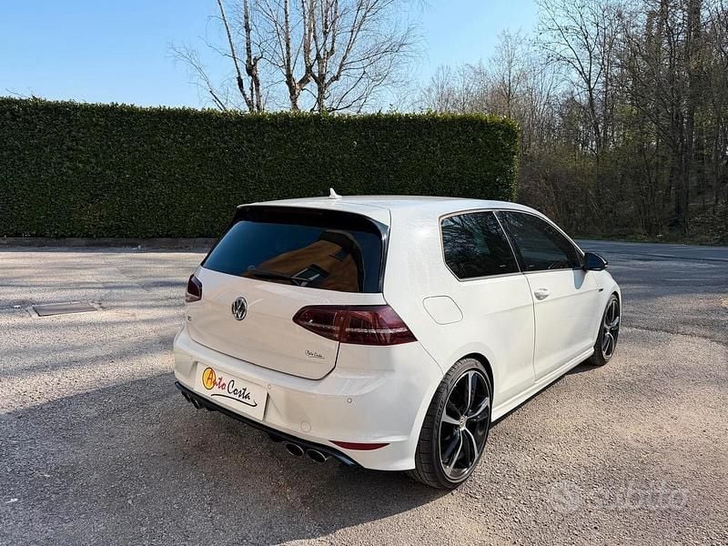 Usata VW Golf VII R 300 CV (220 kW) 2014 Bianco Berlina