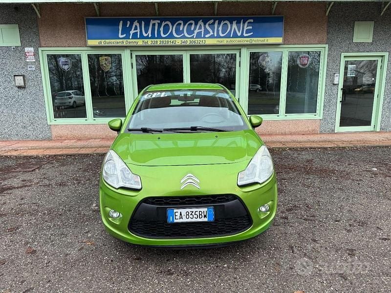 Usata Citroën C3 Style 73 CV (53 kW) 2010 Verde Utilitaria