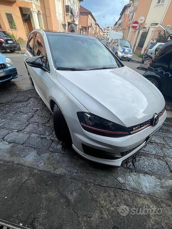 Usata VW Golf VII GTI 220 CV (161 kW) 2013 Bianco Berlina