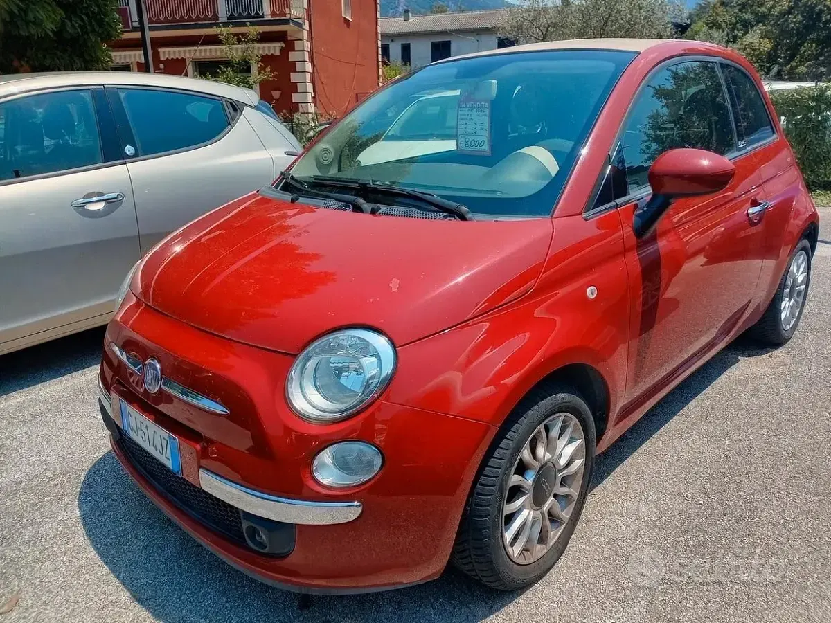 Usata Fiat 500C Lounge 69 CV (50 kW) 2014 Rosso Cabrio