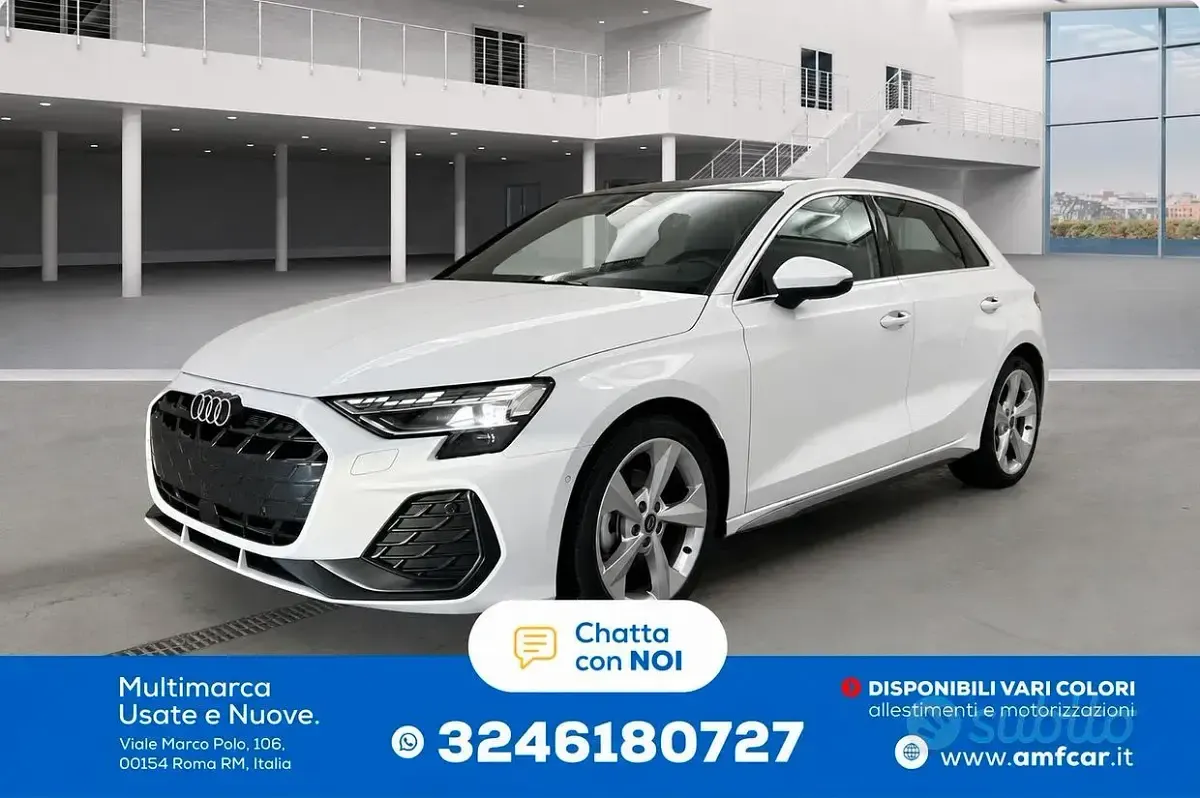 Usata Audi A3 S-Line 116 CV (85 kW) 2025 Bianco Berlina