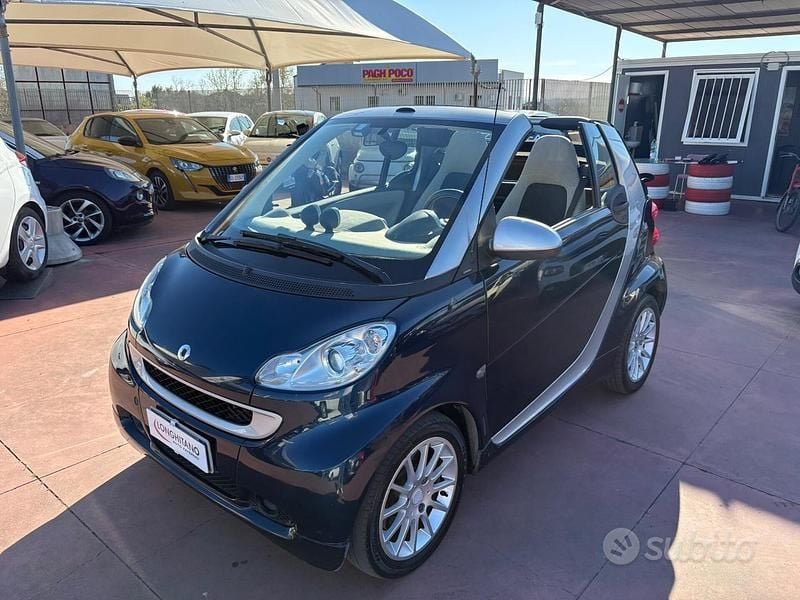 Usata Smart ForTwo Cabrio Passion 54 CV (39 kW) 2012 Blu Cabrio