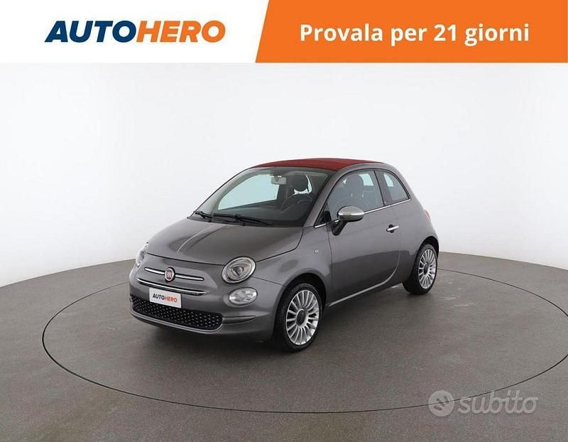 Grigio Usata 2018 Fiat 500C Lounge Cabrio | 13.799 € (Buon prezzo) - Immagine 1/2