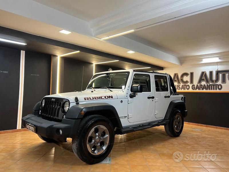 Usata Jeep Wrangler Unlimited Rubicon 200 CV (147 kW) 2018 Bianco SUV
