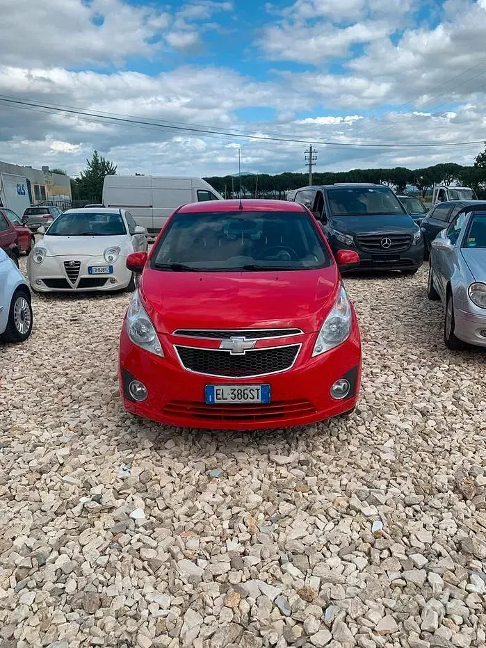 Usata Chevrolet Spark 65 CV (47 kW) 2012 Rosso Utilitaria