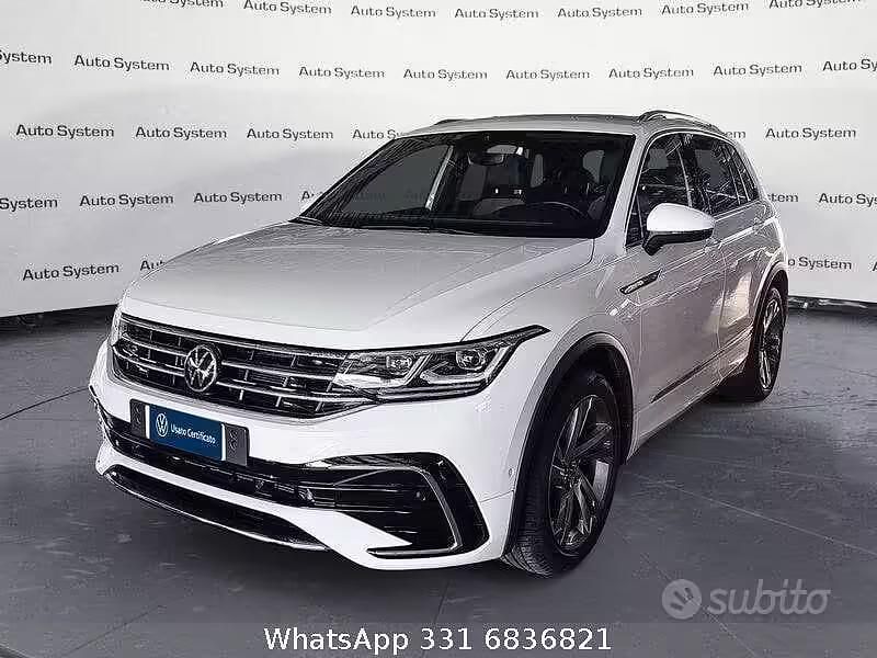 Usata VW Tiguan R-line 150 CV (110 kW) 2023 Bianco SUV