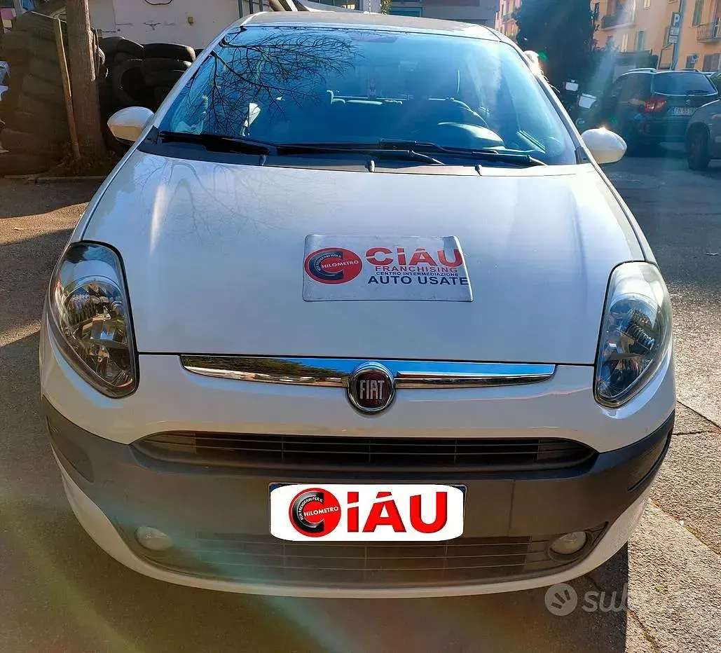 Usata Fiat Punto Evo Dynamic 69 CV (50 kW) 2012 Bianco Utilitaria