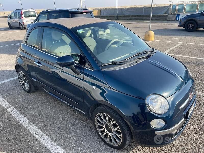 Usata Fiat 500 69 CV (50 kW) 2013 Blu Cabrio