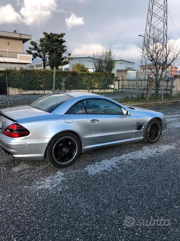 Usata Mercedes SL500 AMG 500 CV (367 kW) 2002 Grigio Cabrio