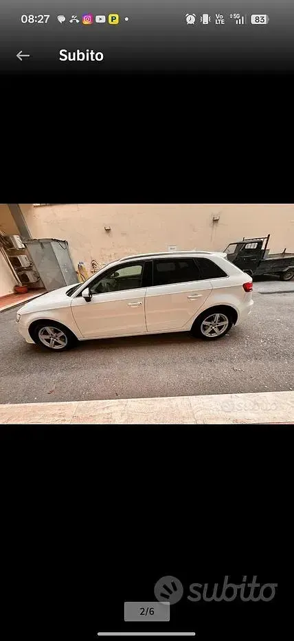 Usata Audi A3 116 CV (85 kW) 2018 Bianco Berlina