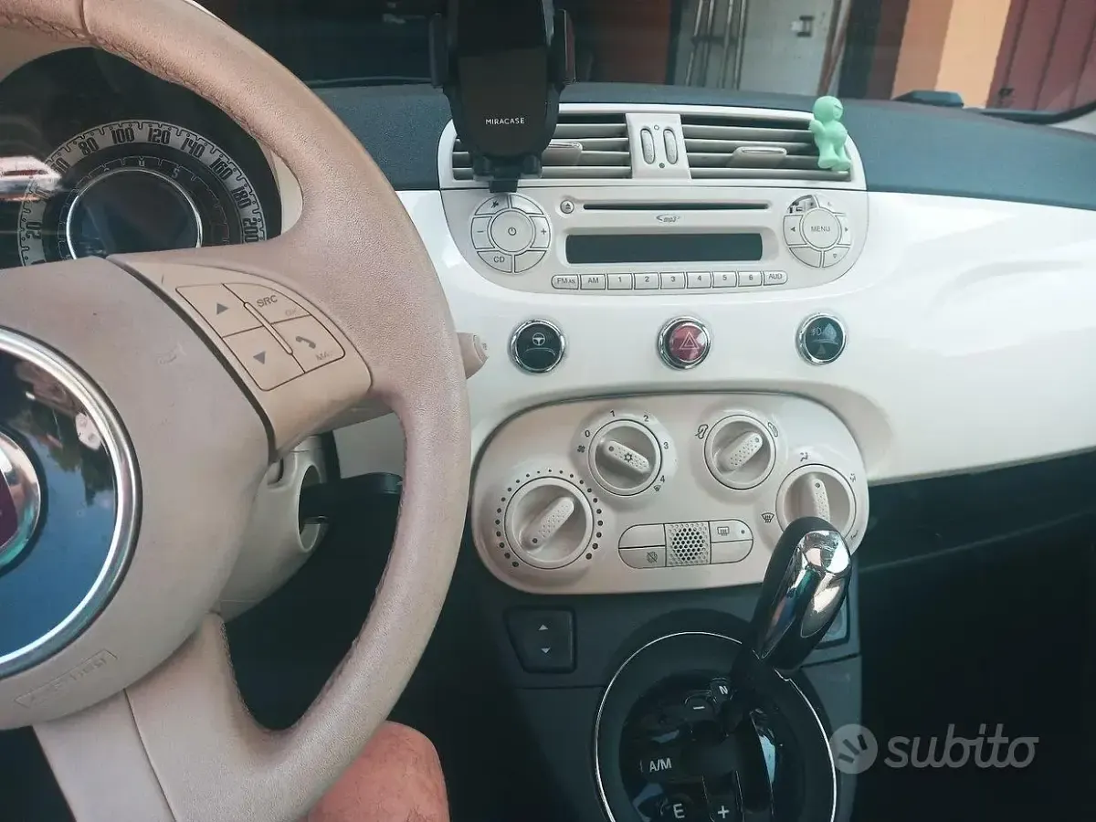 Usata Fiat 500 Lounge 69 CV (50 kW) 2011 Bianco Berlina