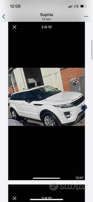 Usata Land Rover Range Rover evoque Dynamic 150 CV (110 kW) 2013 Bianco SUV