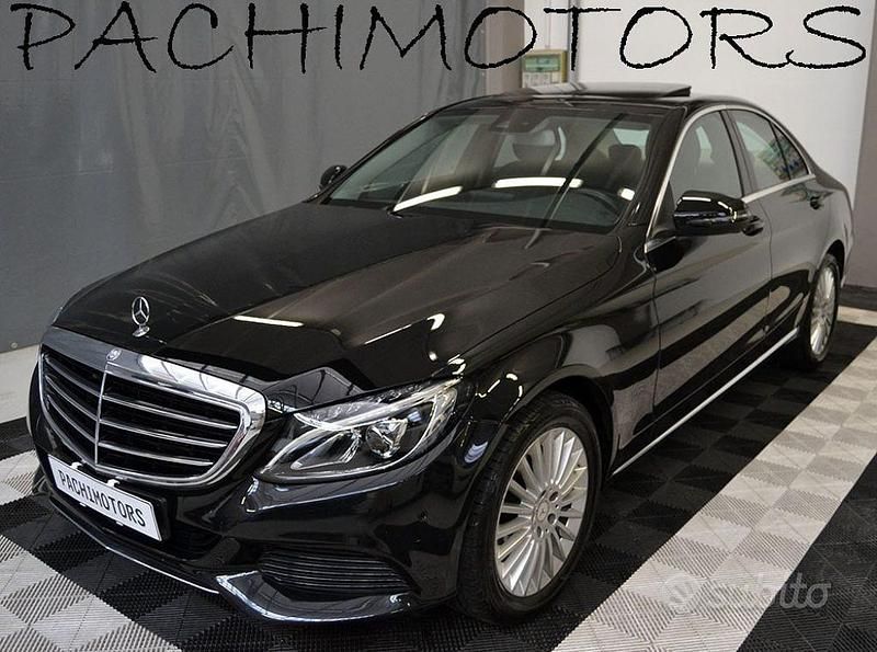 Usata Mercedes C180 156 CV (114 kW) 2016 Nero Berlina