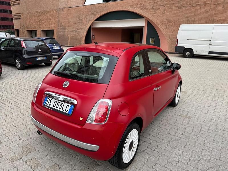 Usata Fiat 500 69 CV (50 kW) 2009 Rosso Coupé