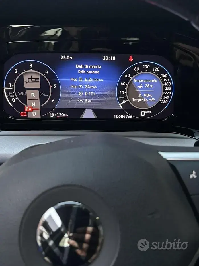 Usata VW Golf VIII 116 CV (85 kW) 2021 Grigio Berlina