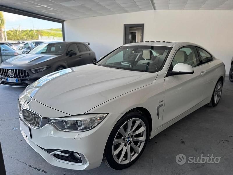 Usata BMW 420 184 CV (135 kW) 2014 Bianco Coupé