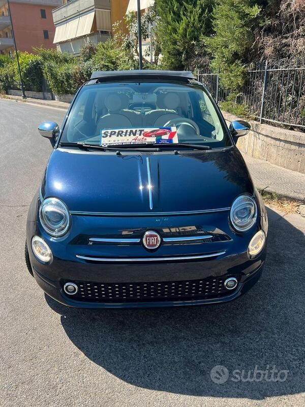 Blu/azzurro Usata 2017 Fiat 500C Riva Cabrio | 15.500 € (Molto cara) - Immagine 1/4