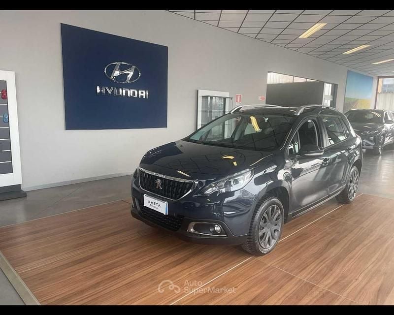 Usata Peugeot 2008 Access 75 CV (55 kW) 2018 Blu SUV