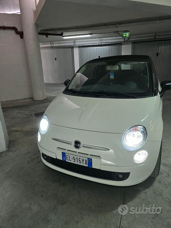 Usata Fiat 500 2012 Bianco Cabrio