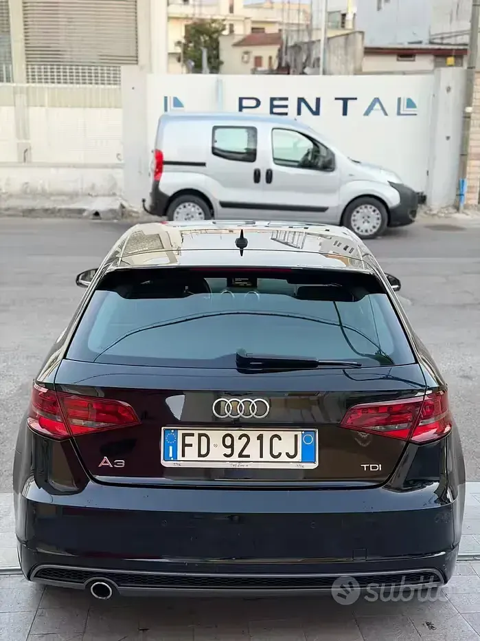 Usata Audi A3 S-Line 110 CV (80 kW) 2016 Nero Berlina