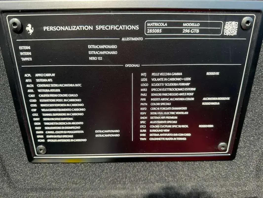 Usata Ferrari 296 663 CV (487 kW) 2023 Coupé