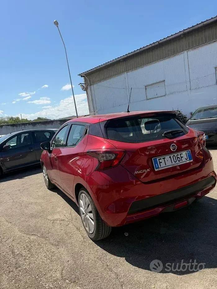 Usata Nissan Micra Acenta 71 CV (52 kW) 2020 Rosso Utilitaria