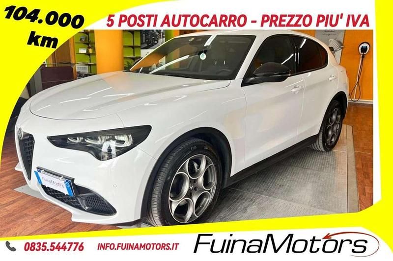 Bianco(met.) Usata 2023 Alfa Romeo Stelvio Sprint SUV | 23.500 € (Super prezzo) - Immagine 1/4