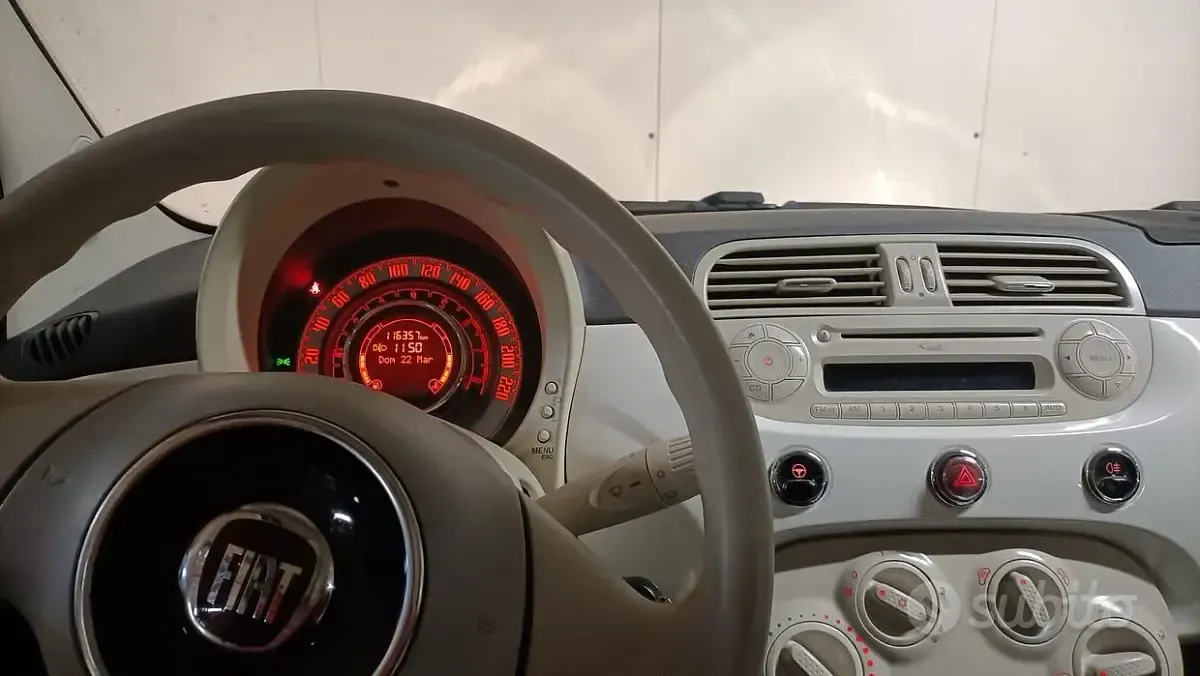 Usata Fiat 500 69 CV (50 kW) 2012 Bianco Berlina