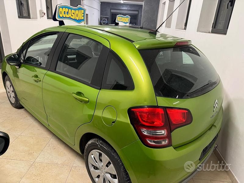 Usata Citroën C3 Attraction 68 CV (50 kW) 2011 Verde Berlina