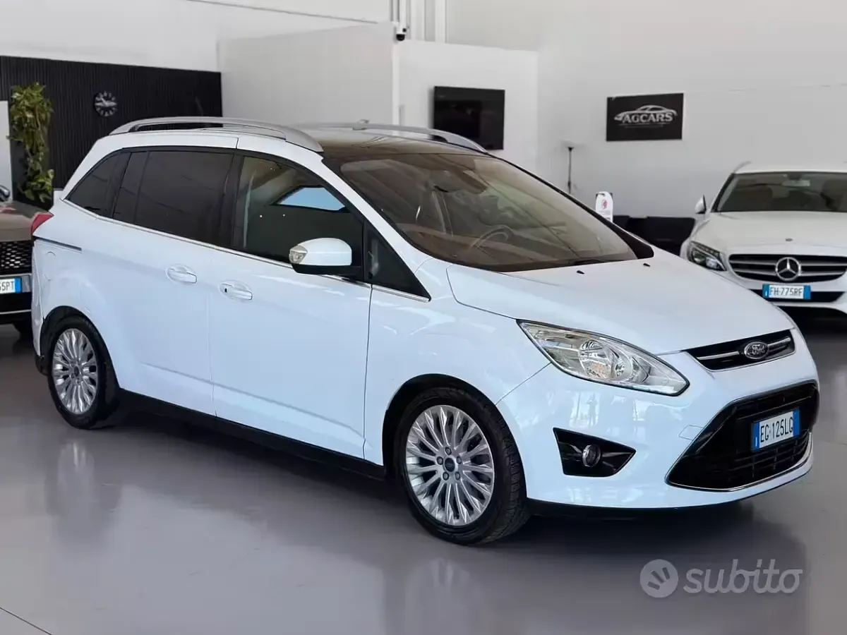 Usata Ford C-MAX Titanium 116 CV (85 kW) 2011 Bianco Monovolume
